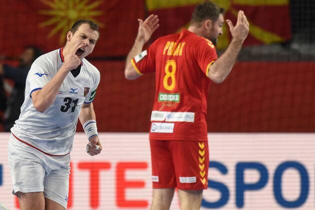European Handball Championship, Group II, 2nd round, FYR Macedonia - Czech Republic 23.01.2018., Arena Varazdin, Varazdin, Croatia - 2018 European Men s Handball Championship, Group II, 2nd round, FYR Macedonia - Czech Republic. Tomas Cip  VjeranxZganec-Rogulja PIXSELL