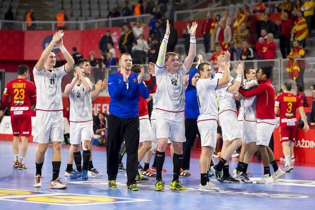 The Czech team is delighted after defeating Macedonia Czech Republic round handball EHF euro 2018 23 01 18 Varazdin-Varazdin Croatia Varazdin arena Copyright: xAgentur54Gradx xFelixxKoenigx