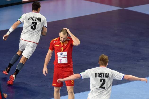 European Handball Championship, Group II, 2nd round, FYR Macedonia - Czech Republic 23.01.2018., Arena Varazdin, Varazdin, Croatia - 2018 European Men s Handball Championship, Group II, 2nd round, FYR Macedonia - Czech Republic. Dejan Manaskov  VjeranxZganec-Rogulja PIXSELL