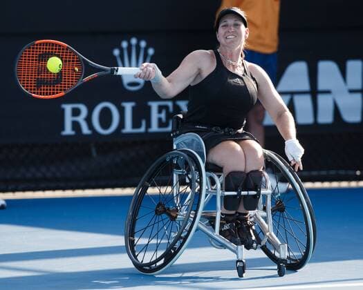 KATHARINA KRUGER GER wheelchair wheelchair tennis Australian Open 2018 Grand Slam ATP WTA Melbourne Park Melbourne Victoria Australia 24 January 2018 Copyright: xJuergenxHasenkopfx