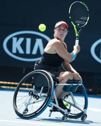 LUCY SHUKER GBR wheelchair wheelchair tennis Australian Open 2018 Grand Slam ATP WTA Melbourne Park Melbourne Victoria Australia 24 January 2018 Copyright: xJuergenxHasenkopfx