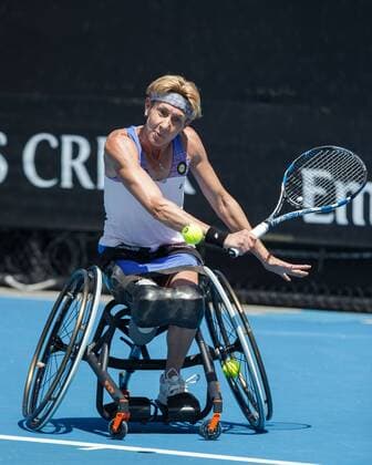 SABINE ELLERBROCK GER wheelchair wheelchair tennis Australian Open 2018 Grand Slam ATP WTA Melbourne Park Melbourne Victoria Australia 24 January 2018 Copyright: xJuergenxHasenkopfx