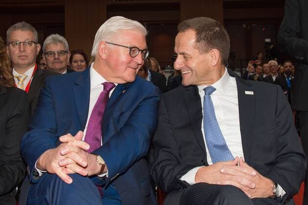 v l Frank Walter Steinmeier President Alfons Hoermann star of the sport Berlin 24 01 2018 Berlin Copyright: xEIBNER UwexKochx EP_UKH