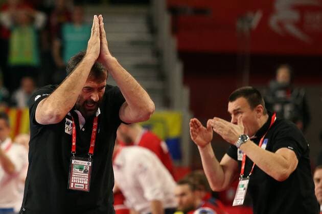 European Handball Championship, Group II, 3rd round, Slovenia - Czech Republic 24.01.2018., Arena Varazdin, Varazdin, Croatia - 2018 European Men s Handball Championship, Group II, 3rd round, Slovenia - Czech Republic. Veselin Vujovic, coach.  GoranxStanzl PIXSELL