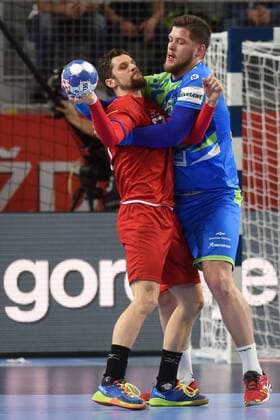 European Handball Championship, Group II, 3rd round, Slovenia - Czech Republic 24.01.2018., Arena Varazdin, Varazdin, Croatia - 2018 European Men s Handball Championship, Group II, 3rd round, Slovenia - Czech Republic. Matic Suholeznik  VjeranxZganec-Rogulja PIXSELL