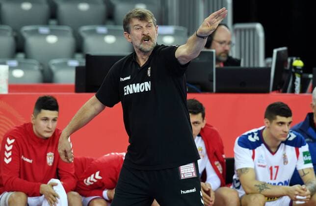 European Handball Championship, Group I, 3rd round, Serbia - Belarus 24.01.2018., Arena Zagreb, Zagreb, Croatia - 2018 European Men s Handball Championship, Group I, 3rd round, Serbia - Belarus. Jovica Cvetkovic, coach. MarkoxLukunic PIXSELL