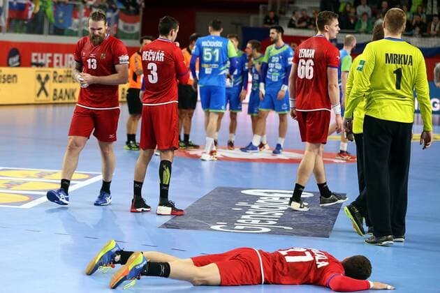 European Handball Championship, Group II, 3rd round, Slovenia - Czech Republic 24.01.2018., Arena Varazdin, Varazdin, Croatia - 2018 European Men s Handball Championship, Group II, 3rd round, Slovenia - Czech Republic. Ondrej Zdrahala  GoranxStanzl PIXSELL