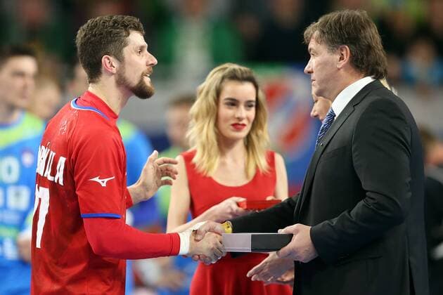 European Handball Championship, Group II, 3rd round, Slovenia - Czech Republic 24.01.2018., Arena Varazdin, Varazdin, Croatia - 2018 European Men s Handball Championship, Group II, 3rd round, Slovenia - Czech Republic. Ondrej Zdrahala  GoranxStanzl PIXSELL