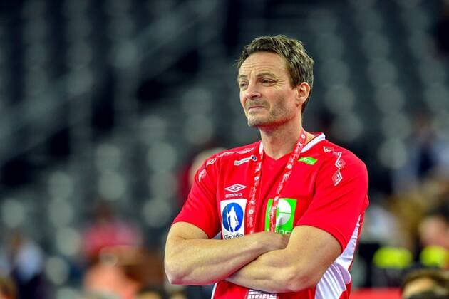 180124 Norway s national coach Christian Berge in handball game between Sweden and Norway during Handball CHAMPIONSHIPS on January 24, 2018 2018 in Zagreb  Copyright: LUDVIGxTHUNMAN BB180124LT024