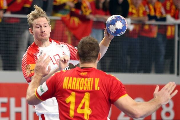 European Handball Championship, Group II, 3rd round, Macedonia - Denmark 24.01.2018., Arena Varazdin, Varazdin, Croatia - 2018 European Men s Handball Championship, Group II, 3rd round, Macedonia - Denmark. Peter Balling Christensen  GoranxStanzl PIXSELL