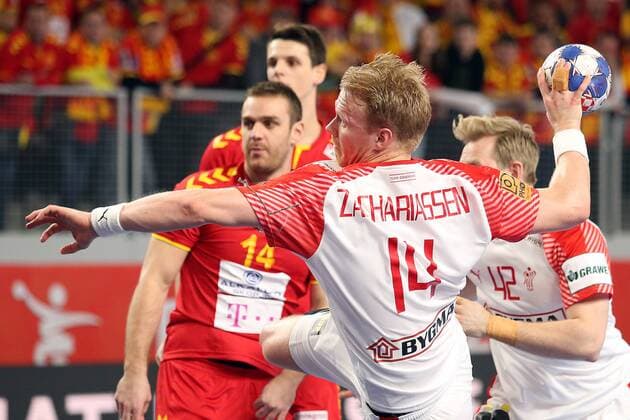 European Handball Championship, Group II, 3rd round, Macedonia - Denmark 24.01.2018., Arena Varazdin, Varazdin, Croatia - 2018 European Men s Handball Championship, Group II, 3rd round, Macedonia - Denmark. Anders Zachariassen  GoranxStanzl PIXSELL