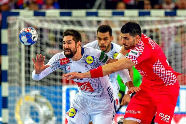 180124 France s Nikola Karabatic during handball match between Croatia and France during Handball CHAMPIONSHIPS on January 24, 2018 2018 in Zagreb  Copyright: LUDVIGxTHUNMAN BB180124LT160