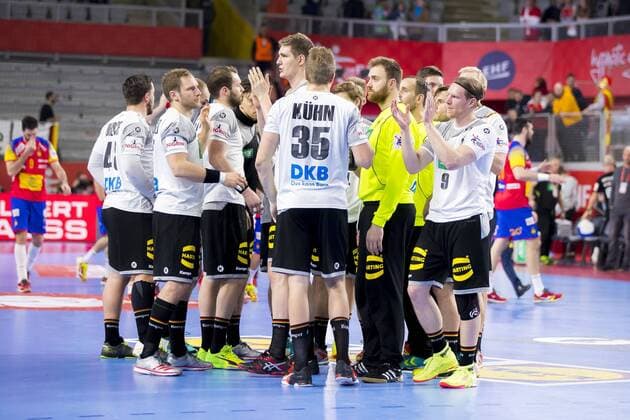 The Germans after the defeat of Germany Spain round handball EHF euro 2018 24 01 18 Varazdin-Varazdin Croatia Varazdin arena Copyright: xAgentur54Gradx xFelixxKoenigx