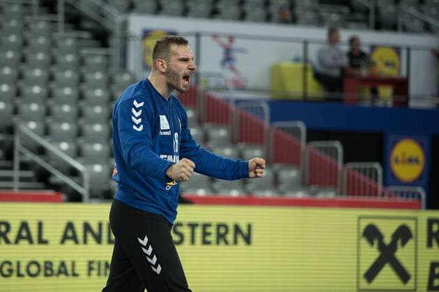 CUPARA Vladimir (Serbia - Serbie) HANDBALL : EHF EUROCroatia - Serbie vs Bielorussie - 24 01 2018 THEOPHILELaurent Panoramic 