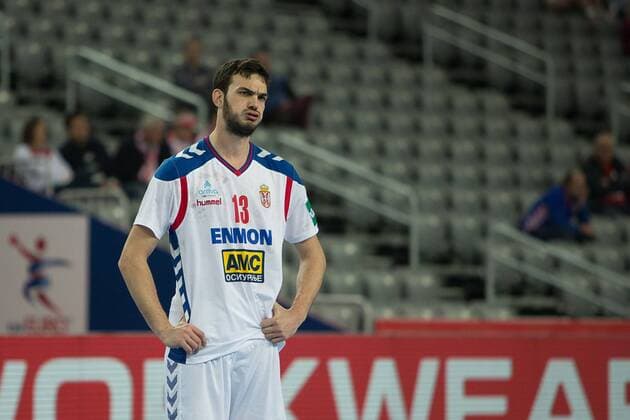 NENADIC Petar (Serbia - Serbie) HANDBALL : EHF EUROCroatia - Serbie vs Bielorussie - 24 01 2018 THEOPHILELaurent Panoramic 