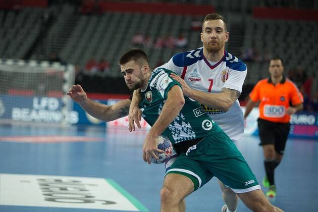 GAYDUCHENKO Vadim (Belarus - Bielorussie) HANDBALL : EHF EUROCroatia - Serbie vs Bielorussie - 24 01 2018 THEOPHILELaurent Panoramic 