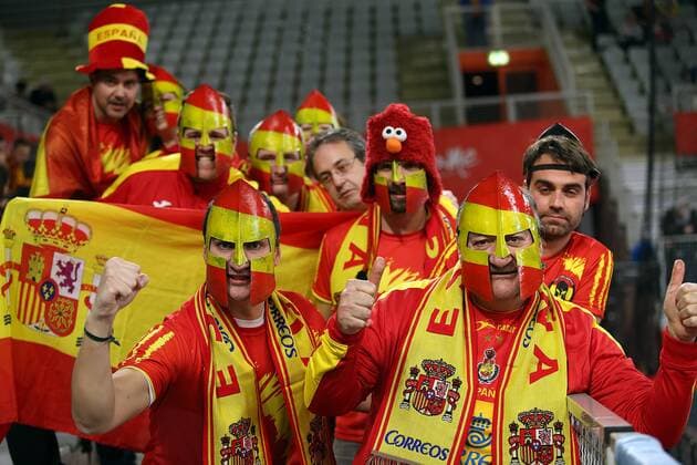 Bilder des Tages - SPORT European Handball Championship, Group II, 3rd round, Germany - Spain 24.01.2018., Arena Varazdin, Varazdin, Croatia - 2018 European Men s Handball Championship, Group II, 3rd round, Germany - Spain. Fans.  GoranxStanzl PIXSELL