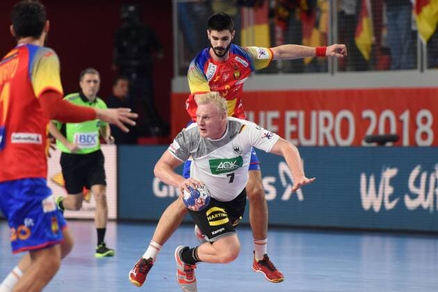 European Handball Championship, Group II, 3rd round, Germany - Spain 24.01.2018., Arena Varazdin, Varazdin, Croatia - 2018 European Men s Handball Championship, Group II, 3rd round, Germany - Spain. Patrick Wiencek  VjeranxZganec-Rogulja PIXSELL