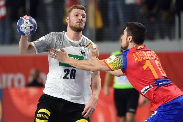 European Handball Championship, Group II, 3rd round, Germany - Spain 24.01.2018., Arena Varazdin, Varazdin, Croatia - 2018 European Men s Handball Championship, Group II, 3rd round, Germany - Spain. Philipp Weber, Alex Dujshebaev VjeranxZganec-Rogulja PIXSELL