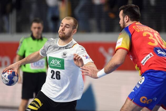 European Handball Championship, Group II, 3rd round, Germany - Spain 24.01.2018., Arena Varazdin, Varazdin, Croatia - 2018 European Men s Handball Championship, Group II, 3rd round, Germany - Spain. Maximilian Janke  VjeranxZganec-Rogulja PIXSELL