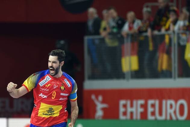 European Handball Championship, Group II, 3rd round, Germany - Spain 24.01.2018., Arena Varazdin, Varazdin, Croatia - 2018 European Men s Handball Championship, Group II, 3rd round, Germany - Spain. Raul Entrerrios  VjeranxZganec-Rogulja PIXSELL