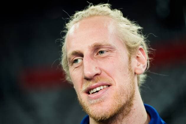 180125 Sveriges malvakt Mikael Appelgren in the press with the Swedish national team handball Handball CHAMPIONSHIP 2018 2018 on 25 January in Zagreb  Copyright: FREDRIKxVARFJELL BB180125BB282