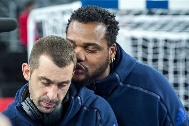 SORHAINDO Cedric (France) HANDBALL : Conference de Presse Equipe de France - Zagreb - 25 01 2018 TheophileLaurent Panoramic 