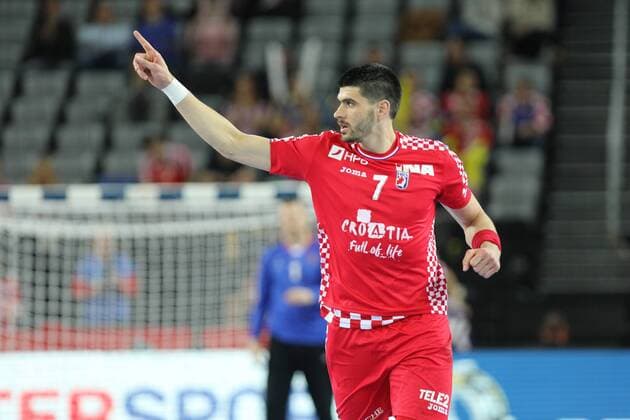 Zagreb, 26 01 2018 - Arena Zagreb, 2018 Men s European Championship EM Europameisterschaft Placement Match (5 6), Croatia vs Czech Republic 28:27 Luka STEPANCIC (7) 
