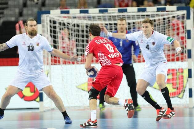 Zagreb, 26 01 2018 - Arena Zagreb, 2018 Men s European Championship EM Europameisterschaft Placement Match (5 6), Croatia vs Czech Republic 28:27 Igor KARACIC (18) 