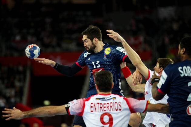 HANDBALL - EHF EURO 2018, FRA vs ESP ZAGREB,CROATIA,26.JAN.18 - HANDBALL - EHF European Championship EM Europameisterschaft semifinal, France vs Spain. Image shows Nikola Karabatic (FRA). GEPAxpictures xMaticxKlansek