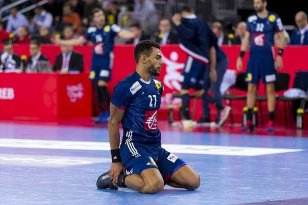 Adrien Dipanda nr 27 France on the soil of France Spain semifinals EHF handball euro 2018 26 01 18 Zagreb Zagreb Croatia Zagreb arena Copyright: xAgentur54Gradx xFelixxKoenigx