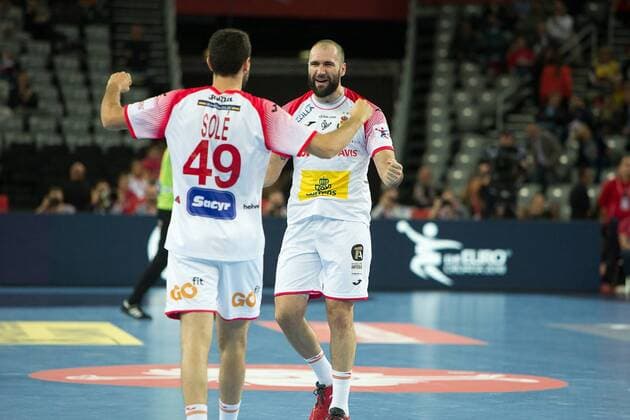 CANELLAS Joan (Espagne - Spain) HANDBALL : EHF EUROCroatie - Espagne vs France - 26 01 2018 THEOPHILELaurent Panoramic 