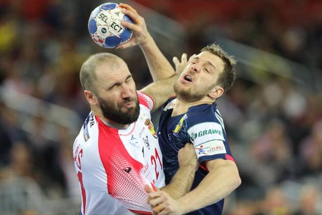 Bilder des Tages - SPORT Zagreb, 26 01 2018 - Arena Zagreb, 2018 Men s European Championship EM Europameisterschaft Semi-finals, France (blue) - Spain (white) 