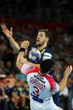European Handball Championship, semifinal, France - Spain 26.01.2018., Arena Zagreb, Zagreb, Croatia - 2018 European Men s Handball Championship, semifinal, France - Spain. Kentin Mahe  DaliborxUrukalovic PIXSELL