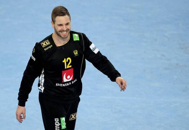 European Handball Championship, semifinal, Denmark - Sweden 26.01.2018., Arena Zagreb, Zagreb, Croatia - 2018 European Men s Handball Championship, semifinal, Denmark - Sweden. Andreas Palicka  IgorxKralj PIXSELL