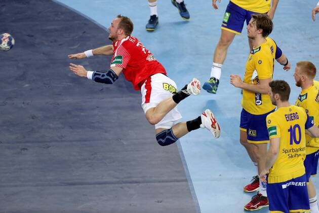 European Handball Championship, semifinal, Denmark - Sweden 26.01.2018., Arena Zagreb, Zagreb, Croatia - 2018 European Men s Handball Championship, semifinal, Denmark - Sweden. Henrik Toft Hansen  IgorxKralj PIXSELL