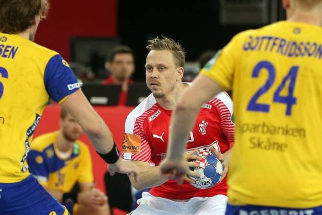 European Handball Championship, semifinal, Denmark - Sweden 26.01.2018., Arena Zagreb, Zagreb, Croatia - 2018 European Men s Handball Championship, semifinal, Denmark - Sweden. Morten Toft Olsen  DaliborxUrukalovic PIXSELL
