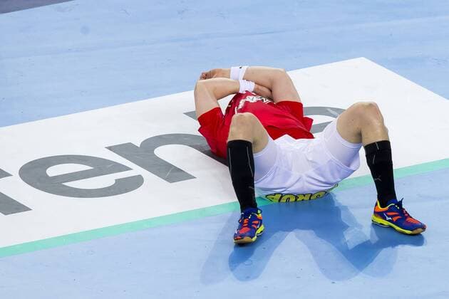 Anders Zachariassen Nr 14 Denmark after the defeat of Denmark Sweden semifinal handball EHF euro 2018 26 01 18 Zagreb Zagreb Croatia Zagreb arena Copyright: xAgentur54Gradx xFelixxKoenigx