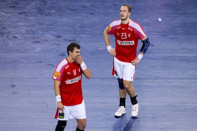 Rasmus lye Schmidt Nr 11 Denmark and Henrik Toft Hansen No. 23 Denmark after the defeat of Denmark Sweden semifinal handball EHF euro 2018 26 01 18 Zagreb Zagreb Croatia Zagreb arena Copyright: xAgentur54Gradx xFelixxKoenigx