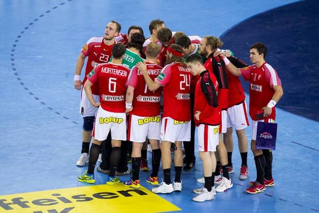 The Danish team after the defeat of Denmark Sweden semifinal handball EHF euro 2018 26 01 18 Zagreb Zagreb Croatia Zagreb arena Copyright: xAgentur54Gradx xFelixxKoenigx