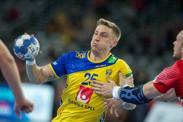 ARNESSON Linus (Sweden - Suede) HANDBALL : EHF EUROCroatie - Suede vs danemark - 26 01 2018 THEOPHILELaurent Panoramic 