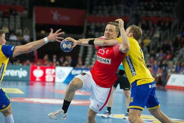 OLSEN Morten Toft (Danemark - Denmark) HANDBALL : EHF EUROCroatie - Suede vs danemark - 26 01 2018 THEOPHILELaurent Panoramic 