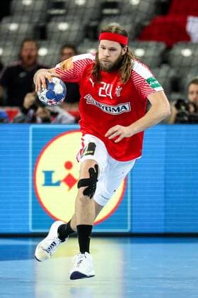 HANDBALL - EHF EURO 2018, DEN vs SWE ZAGREB,CROATIA,26.JAN.18 - HANDBALL - EHF European Championship EM Europameisterschaft semifinal, Denmark vs Sweden. Image shows Mikkel Hansen (DEN). GEPAxpictures xMaticxKlansek