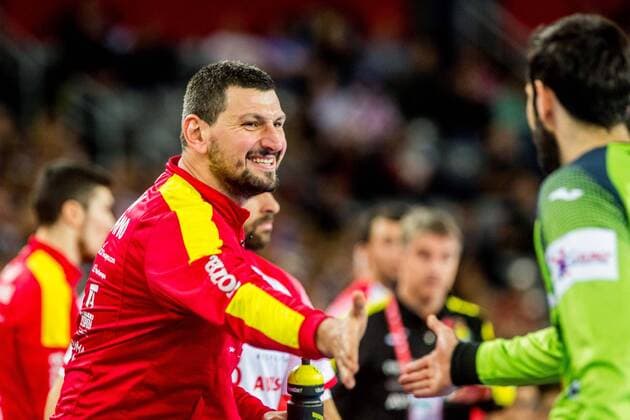 26 01 2018 arena Zargreb Zagreb CRO EHF EM men France vs. Spain semifinals pictured Arpad Sterbik ESP during the semi final match of the EHF men s handball European Championship between France and Spain at the arena Zargreb in Zagreb Croatia on 2018 01 26 Zagreb  EP_slo