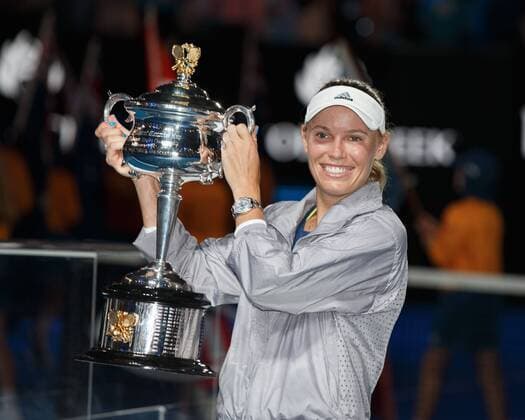 CAROLINE WOZNIACKI of the Tennis Australian Open 2018 Grand Slam ATP WTA Melbourne Park Melbourne Victoria Australia 27 January 2018 Copyright: xJuergenxHasenkopfx