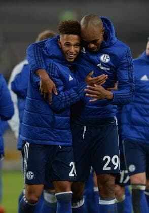 27.01.2018, xmhx, Fussball 1.Bundesliga, VfB Stuttgart - FC Schalke 04, emspor, v.l. Thilo Kehrer (FC Schalke 04), Naldo (FC Schalke 04) Stuttgart *** 27 01 xmhx 2018 football 1 Bundesliga VfB Stuttgart FC Schalke 04 emspor v l Thilo Kehrer FC Schalke 04 Naldo FC Schalke 04 Stuttgart