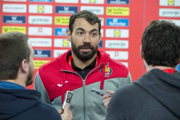 SARMIENTO Daniel (Espagne - Spain) HANDBALL : EHF EURO Conference de Presse : France - Espagne - Danemark - Suede - 27 01 2018 THEOPHILELaurent Panoramic 