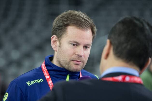 ANDRESSON Kristjan (Sweden - Suede) HANDBALL : EHF EURO Conference de Presse : France - Espagne - Danemark - Suede - 27 01 2018 THEOPHILELaurent Panoramic 
