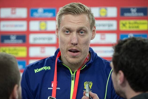 PETTERSSON Frederic (Sweden - Suede) HANDBALL : EHF EURO Conference de Presse : France - Espagne - Danemark - Suede - 27 01 2018 THEOPHILELaurent Panoramic 