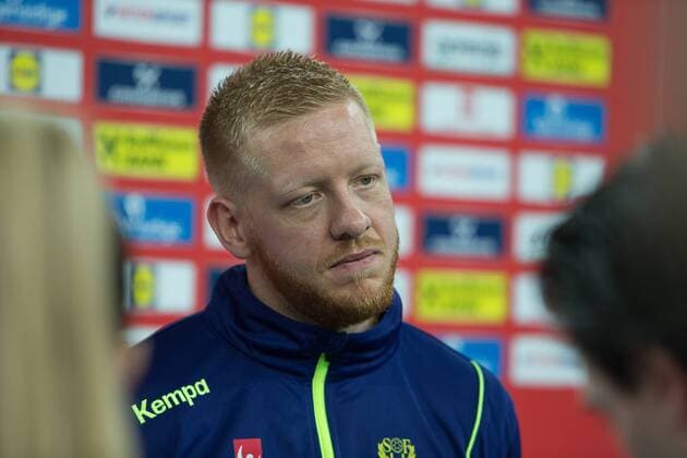 GOTTFRIDSSON Jim (Sweden - Suede) HANDBALL : EHF EURO Conference de Presse : France - Espagne - Danemark - Suede - 27 01 2018 THEOPHILELaurent Panoramic 